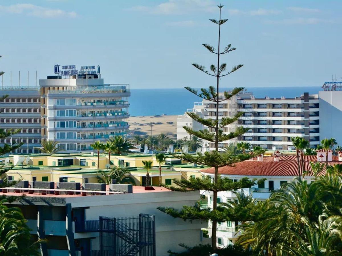 Penthouse In Playa Del Ingles With Lovely View Apartment Екстериор снимка